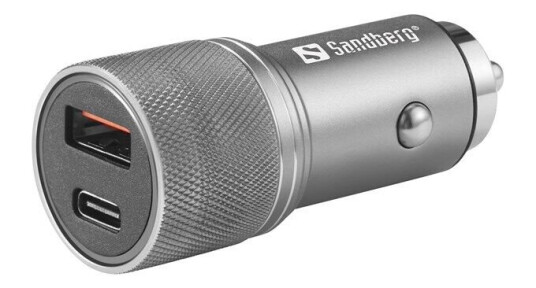 Sandberg Bilstrømadapter 48W med QC3.0 og USB-C Sandberg Bilstrømadapter 48W med QC3.0 og USB-C
