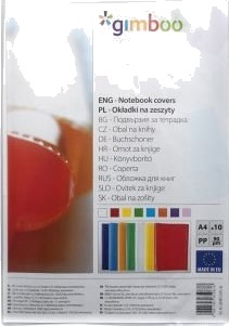 Gimboo Omslag Til Skrivebok A4 Transparent