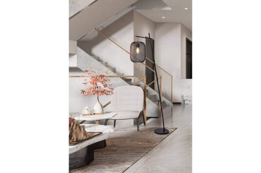 Gulvlampe Eglo Wrington Svart Gulvlampe Eglo Wrington Svart