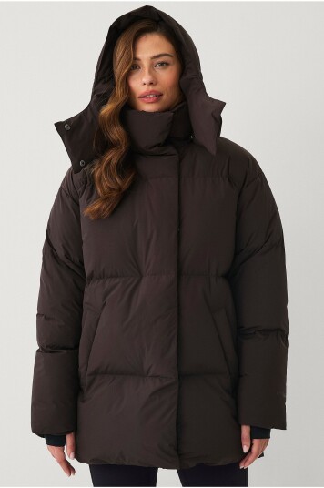 Áhkká Pufferjakke Down Puffer Jacket Brun Áhkká Pufferjakke Down Puffer Jacket Brun