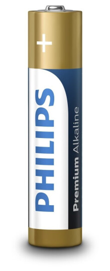 Philips Premium Alkaline Batteri LR03M4B/10, Engangsbatteri, AAA
