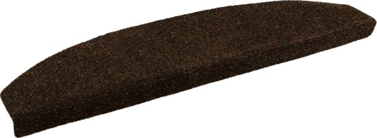  Selvlimende trappematter 15 pcs Brun 80 x 24,5 x 3,5 cm