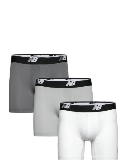 New Balance Mens Mesh 5" Boxer Brief No Fly 3 Pack Grey M New Balance Mens Mesh 5" Boxer Brief No Fly 3 Pack Grey M