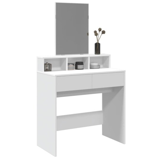 Sminkebord med speil hvit 80x41x144,5 cm 8721102815935 Sminkebord med speil hvit 80x41x144,5 cm 8721102815935