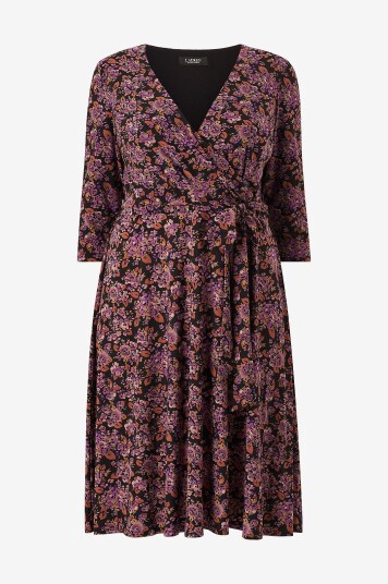 Lauren Ralph Lauren Curve Kjole Day Dress Lilla Lauren Ralph Lauren Curve Kjole Day Dress Lilla