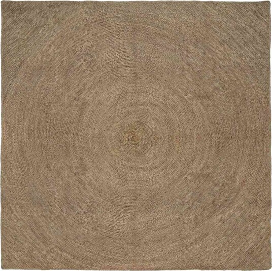 Områdetepper Grå 240 x 240 cm Jute
