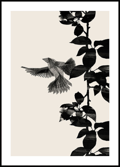 Bird Botanical Plakat Plakat / 30x40cm