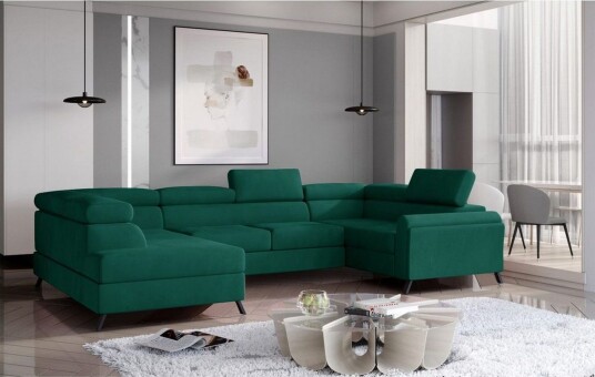 Seksjon Eltap Escada 336x200x92 cm Monolith 37 Grønn Venstre
