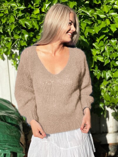 AMANDA genser beige AMANDA genser beige