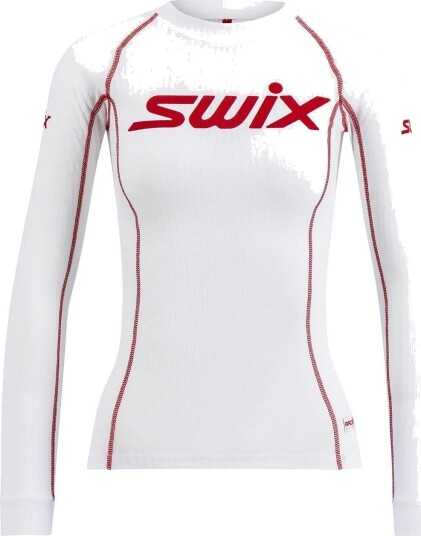 Swix Racex Bodywear Ls Dame Bright White L Swix Racex Bodywear Ls Dame Bright White L