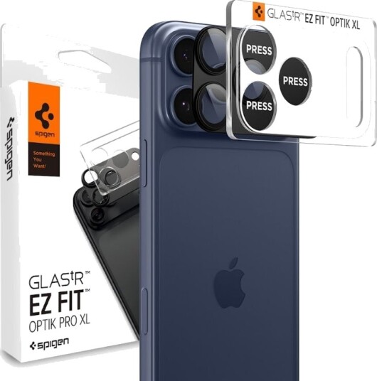 Spigen Optik Pro XL Kameralinsebeskytter for iPhone 17 Pro Max - Svart