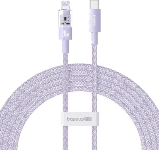 Baseus Gem Usb-C Til Lightning-Kabel 20W 2.4A 2 M Lilla P10373001511-01