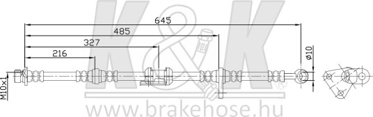 K&K FT3501 Bremseslange