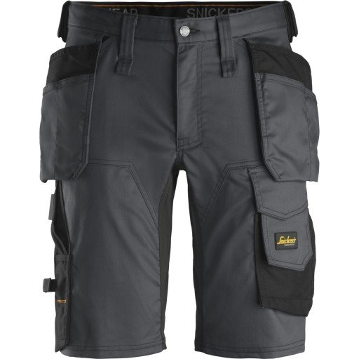 Snickers Workwear 6141 AllroundWork Arbeidsshorts grå/svart 46