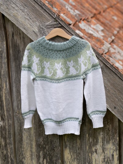 Viking Garn 2323 4 Katte Genser Grønn