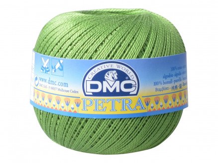 DMC Petra nr. 5 Heklegarn Unicolor 5905 Gressgrønn