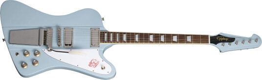 Epiphone 1963 Firebird V Maestro Vibrola Incl Hard Case Frost Blue