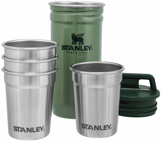 Stanley Adventure Shot Glass Set hammertone green