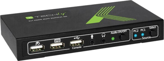 Techly 2X1 Usb Hdmi Kvm Switch 4Kx2k - Kvm / Lydsvitsj - 2 X Kvm/Lyd - 1 Lokalbruker - Stasjonær Techly 2X1 Usb Hdmi Kvm Switch 4Kx2k - Kvm / Lydsvitsj - 2 X Kvm/Lyd - 1 Lokalbruker - Stasjonær