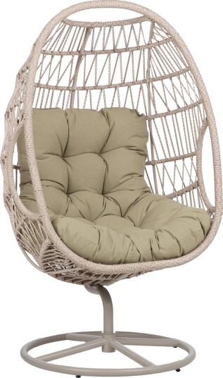 Hvilestol HOME4YOU Cassia Swivel 85x85x151 cm Beige   beige