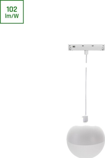 10W SHIFT BASIC GLOBE PENDANT 48V pendel til skinnesystem Dimbar : Ikke dimbar Kulør : Varm