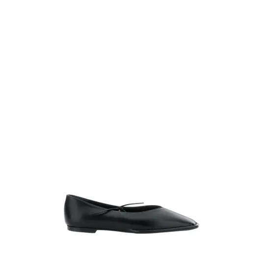 ALOHAS Sway Black Leather Ballet Flats - Black - 38 ALOHAS Sway Black Leather Ballet Flats - Black - 38