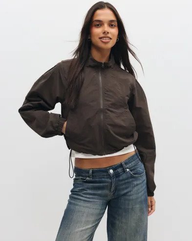Pieces   Brun   Pcjabina String Jacket D2D