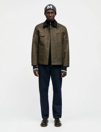Mads Nørgaard Quilt Chore Jacket - Khaki green - M Mads Nørgaard Quilt Chore Jacket - Khaki green - M