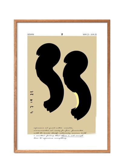 Poster & Frame Gemini - Multi/patterned - 50X70CM