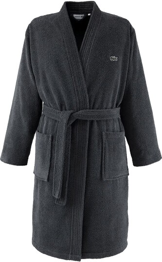 Lacoste Home Llecroco Bath Robe BITUME M