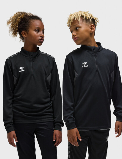 Hummel Hmlauthentic Half Zip Sweat Kids Black 140