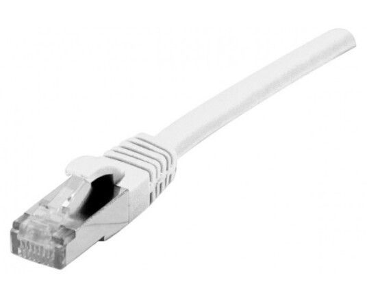 Patchkabel S/Ftp Pimf Cat.6A Subscript Hvit 1,5 M 10 Gigabit Kompatibel Patchkabel Med Råkabel Cat.7 Råkabel Og Spesielt Smal Kinkbeskyttelse 858642 858642
