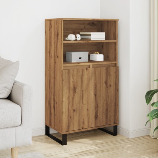  Highboard artisan eik 60x36x110 cm konstruert tre 8721158445940