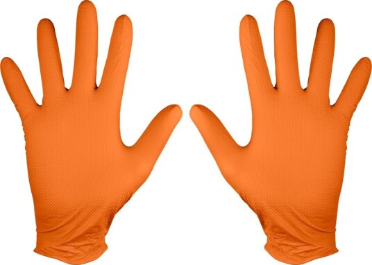 Neo Nitrilowe Hansker Oransje 50 Stk M Neo Nitrilowe Hansker Oransje 50 Stk M
