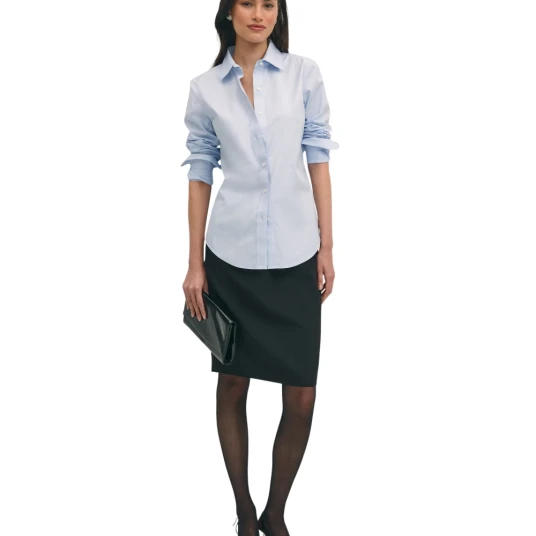 Brooks Brothers, Dame, Bluser & Skjorter, Blå, 3XS,