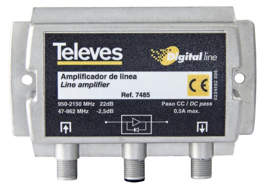Televes 7485 Linjeforsterker lavbrus Antenneutstyr