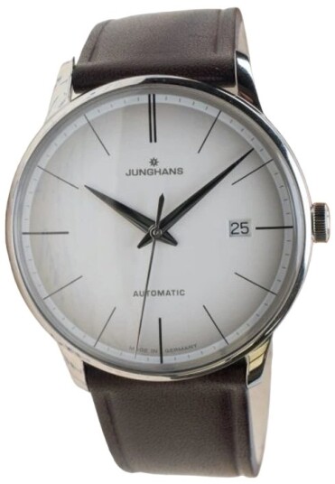 Junghans Herreklokke 27/4050.02 Meister Hvit/Lær Ø38 mm