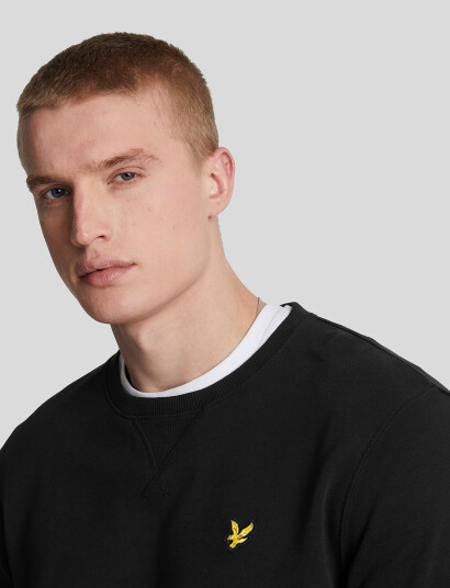 Lyle & Scott Crew Neck Sweatshirt - Black - L