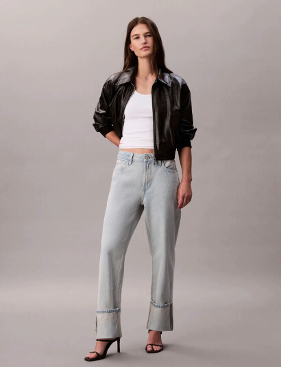 Calvin Klein Jeans Relaxed Crop Cuff Hazy Sunset - Blue - SH/32