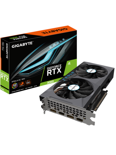 GIGABYTE GeForce RTX 3060 EAGLE OC LHR 12GB GDDR6 - 12GB GDDR6 RAM - Grafikkort