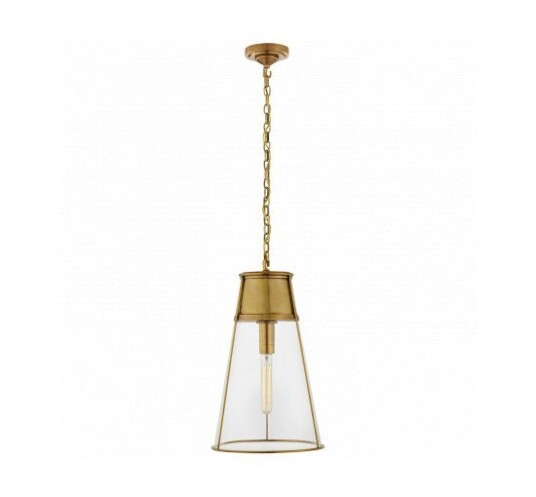 Robinson Large Pendant Antique Brass/Clear Glass Robinson Large Pendant Antique Brass/Clear Glass
