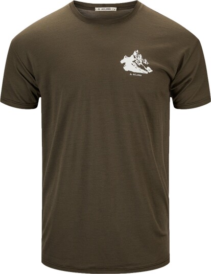 Aclima Men"s Lightwool 140 Classic Tee Mountain Tarmac S Aclima Men"s Lightwool 140 Classic Tee Mountain Tarmac S