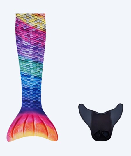 Kuaki Mermaids havfruehale til barn - Sett - Rainbow Kuaki Mermaids havfruehale til barn - Sett - Rainbow