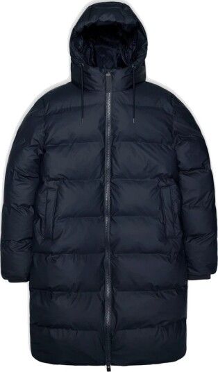 Rains Unisex Alta Long Puffer Jacket L , Navy Rains Unisex Alta Long Puffer Jacket L , Navy