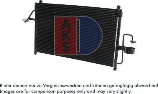 Kondensator, klimaanlegg AKS DASIS 512020N Kondensator, klimaanlegg AKS DASIS 512020N