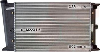 VAN WEZEL 58002004 Radiator motorkjøling VAN WEZEL 58002004 Radiator motorkjøling