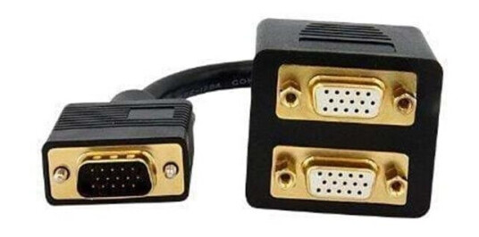 StarTech.com VGA-splitter 2x VGA 0,3 m Sort