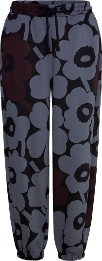 Marimekko Joggerit Pieni Unikko BLACK GREY DARK BROWN XL Marimekko Joggerit Pieni Unikko BLACK GREY DARK BROWN XL