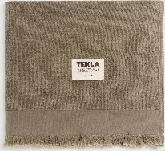 Tekla | Tekla håndklær | Strandhåndkle 100x180 sun bleached taupe