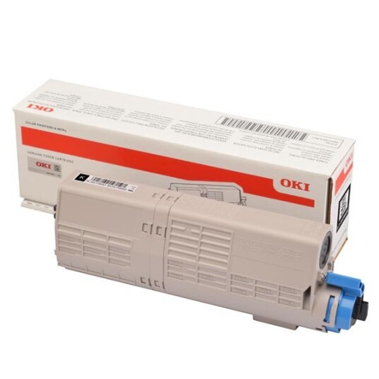 OKI C 532/MC 573 BK lasertoner - 46490608 Original - Svart 6000 sider OKI C 532/MC 573 BK lasertoner - 46490608 Original - Svart 6000 sider
